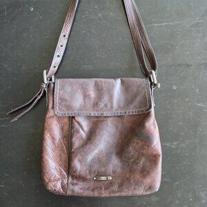 Vintage Claudio Ferrici Genuine Leather Messenger Bag